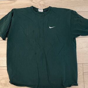 Vintage Nike Forest Green Short Sleeve Swoosh Tee